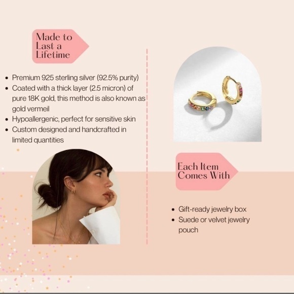 Emoji Happy Face Gold and Crystal Felice Cubic Zirconia Smiling Daisy Studs - Picture 6 of 6